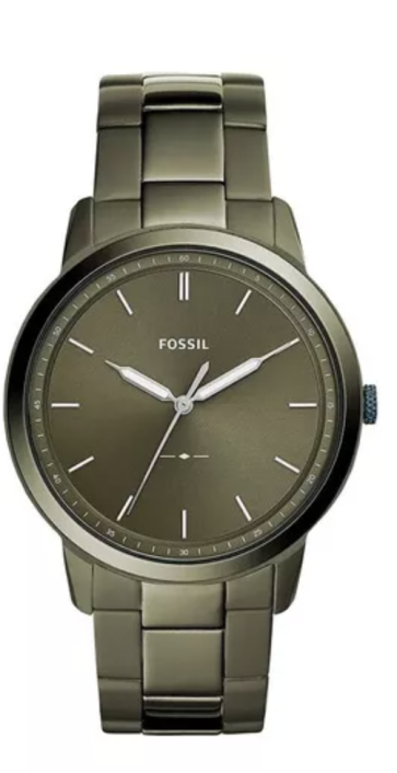 Bracelet de montre Fossil FS5460 Acier inoxydable Vert 22mm